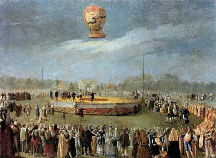 Carnicero, Antonio Ascent of the Balloon in the Presence of Charles IV and his Court France oil painting art